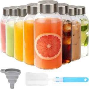 Sursip 8 oz Glass Bottles with Stai...