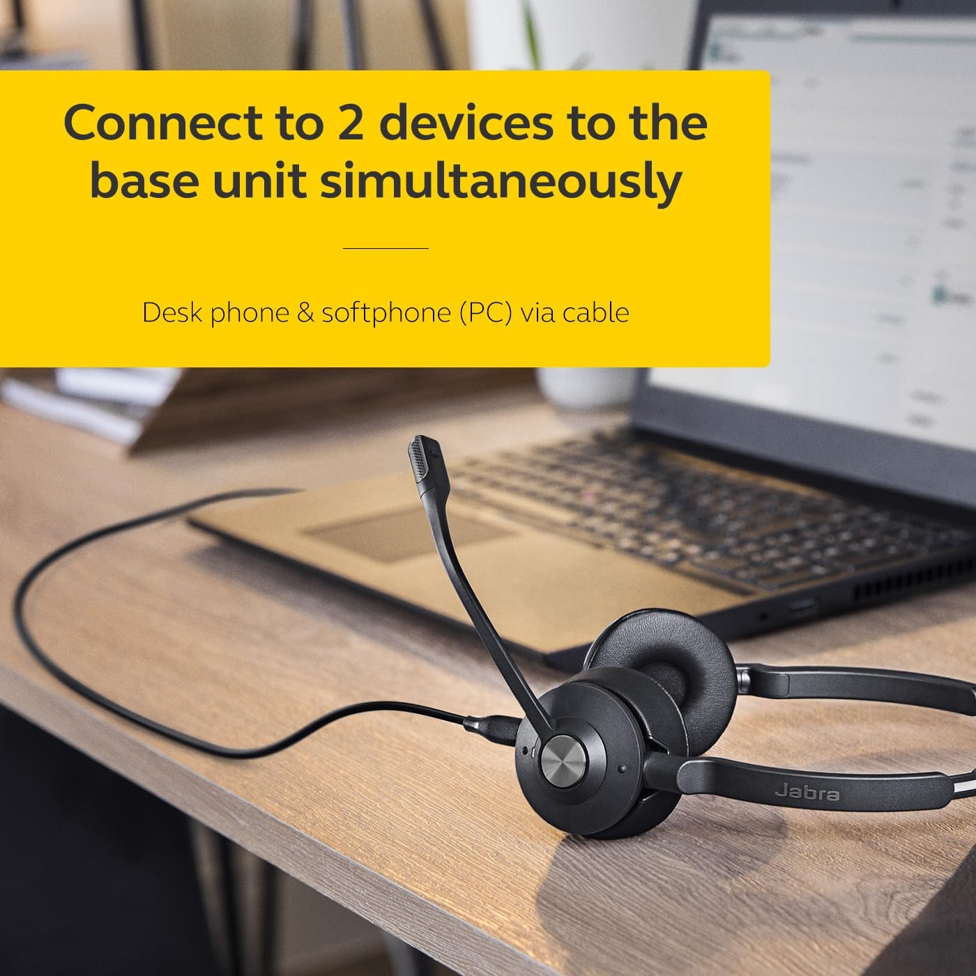 Jabra Engage 65 SE (Second Edition) Wireless Headset, Single-Ear – Telephone Headset with Industry-Leading Wireless Performance, Advanced Noise-Cancelling Microphone, All Day Battery Life - Black - Image 8