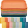Mumufy 24 Pcs Plastic Fast Food Tra...