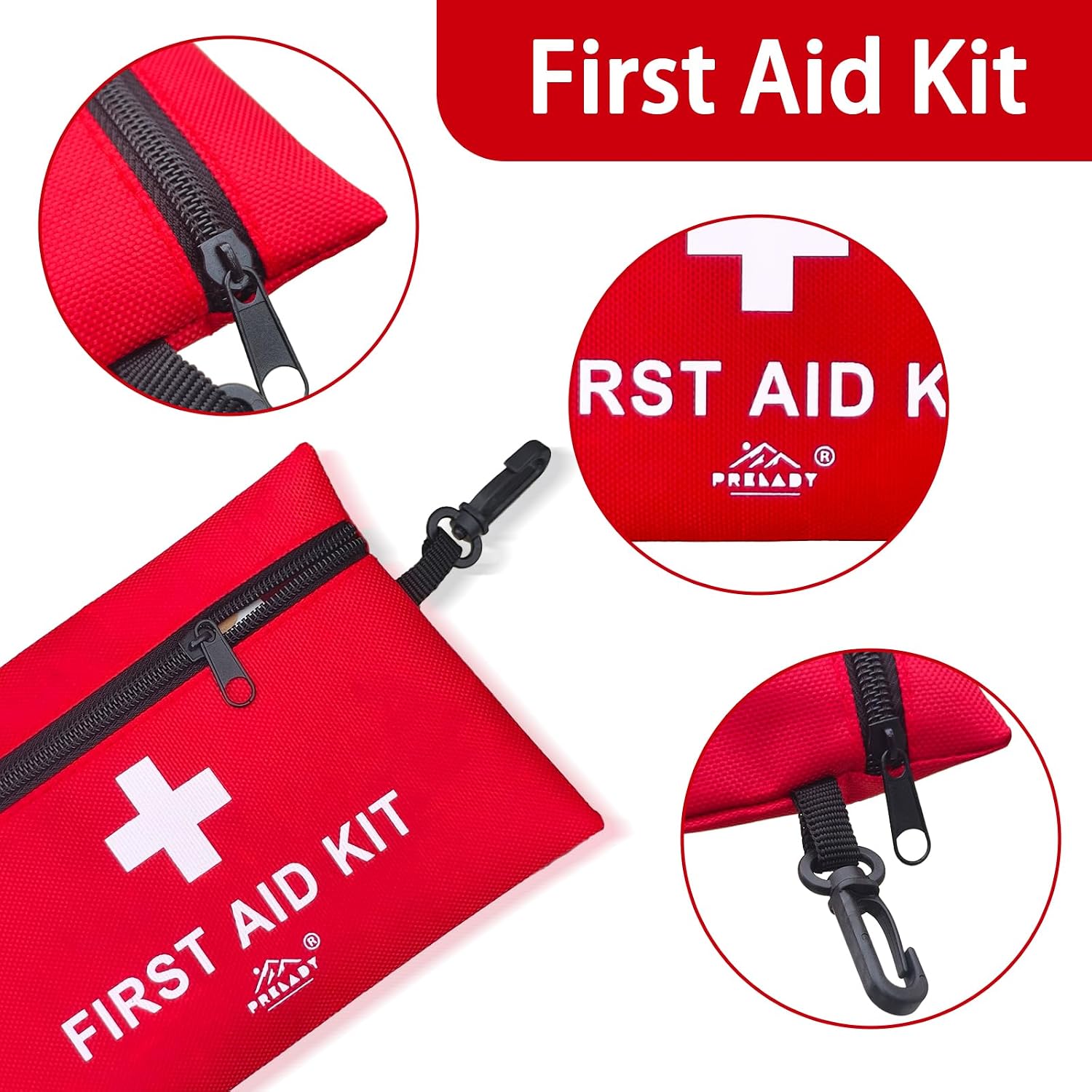 152 Piece Small First Aid Kit, Travel Size First Aid Kit TSA Approved, Mini Forst aid kit for Home, Car, Travel, Camping, Truck, Sports, Office, Hiking Med Kit for Backpack - Image 4