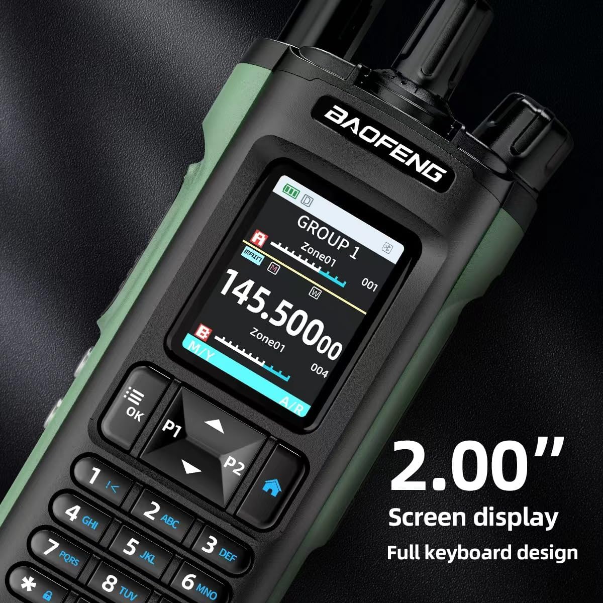BAOFENG UV-32 Ham Radio 10W Long Range Handheld with GPS, Bluetooth App Programming, Waterproof Speaker Mic & 3 Antennas Kit, USB-C Rechargeable Dual Band Two Way Radio NOAA Weather Scan for Survival - Image 6