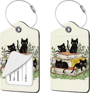 2 Pcs Luggage Tag for Suitcases, Bl...