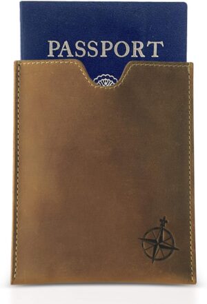 WANDERINGS Leather Passport Holder ...