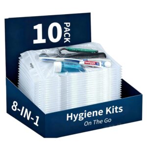 10 Pack Travel Hygiene Kits, 8-in-1...