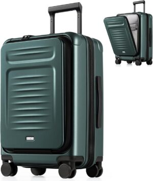 Coolife Carry On Luggage Suitcase :...