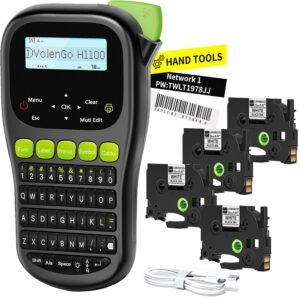 Label Maker Machine with 4 Tapes, W...
