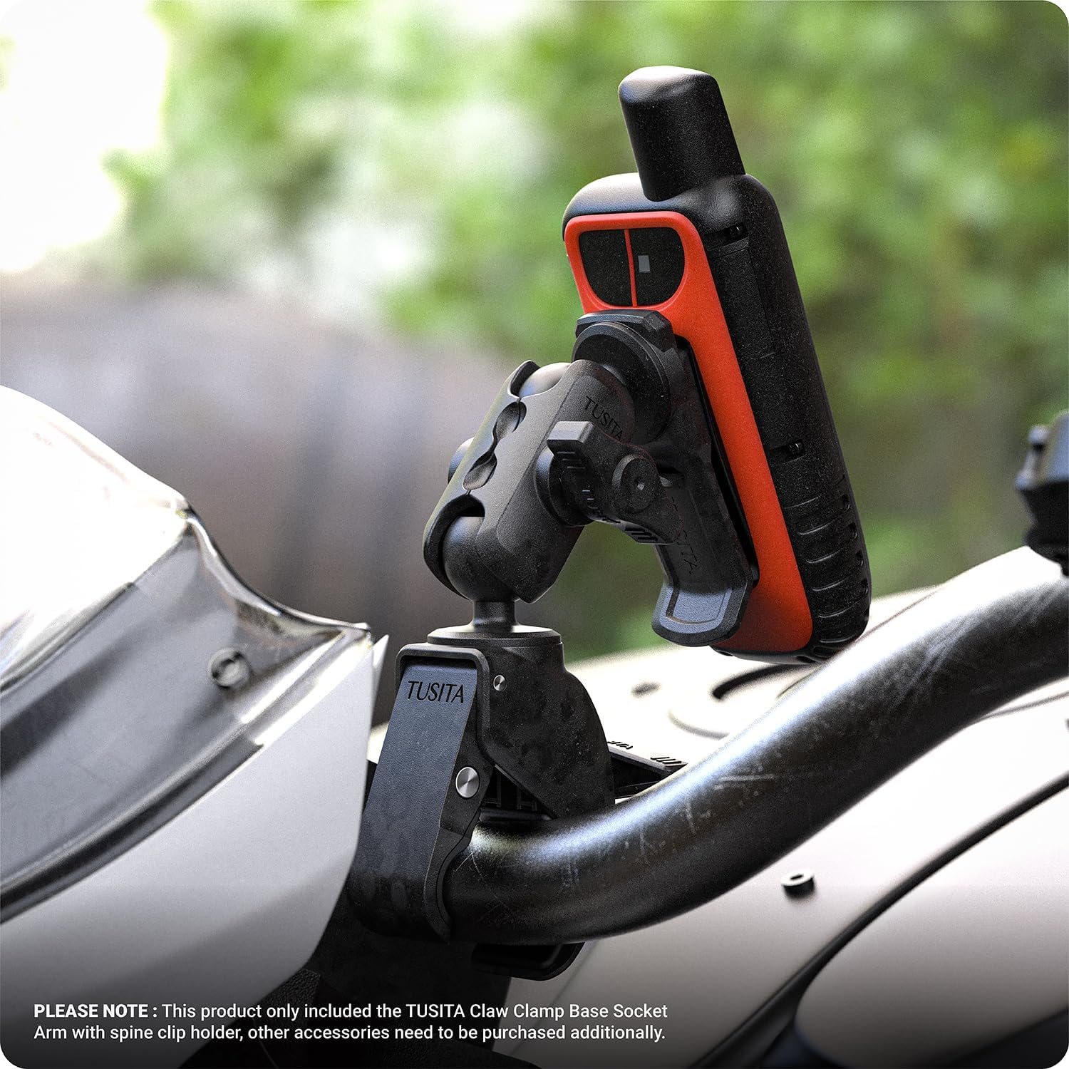 TUSITA Motorcycle ATV/UTV Mount Compatible with Garmin Handheld GPS - Claw Clamp Base - Image 6