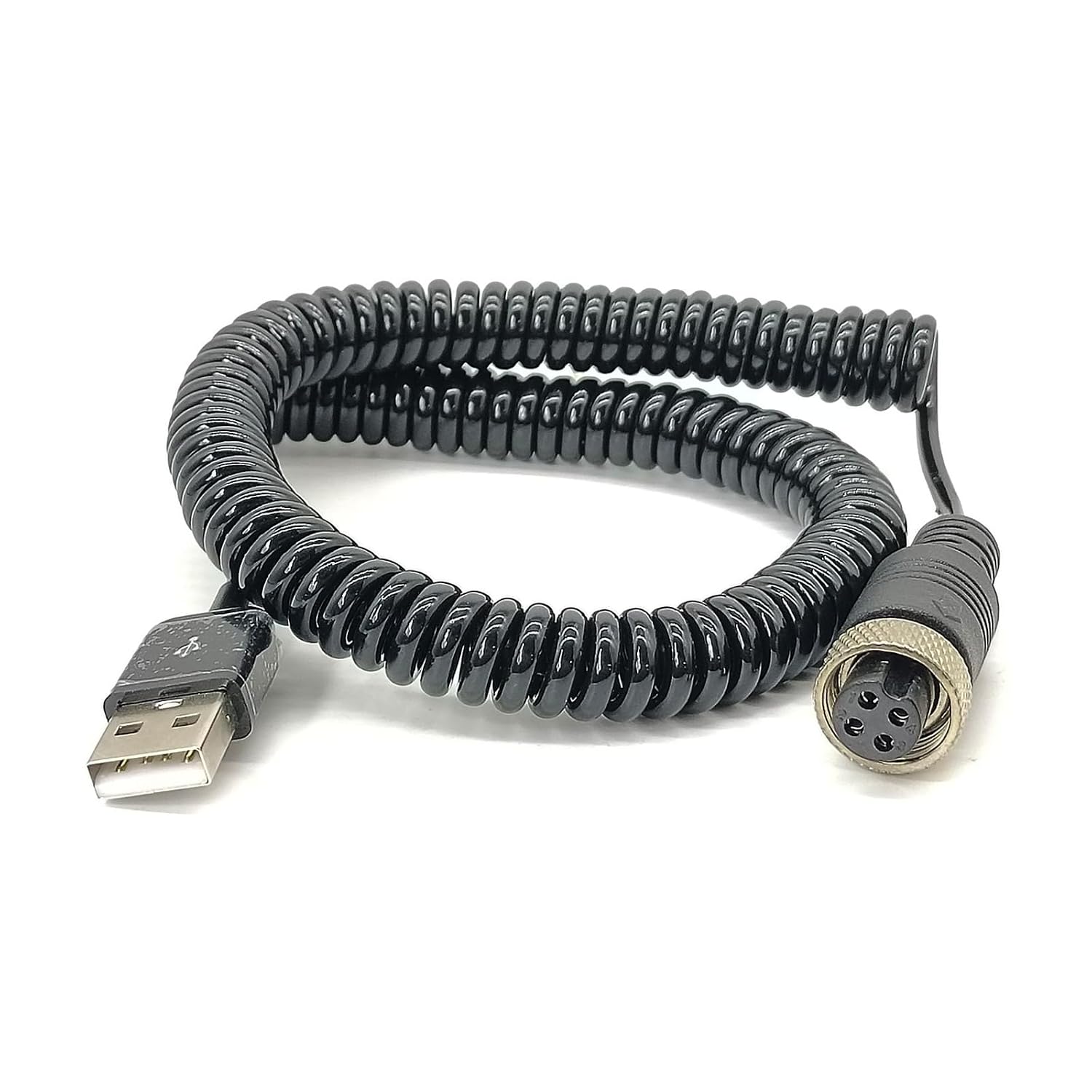 GX12 Female 4 Pin Aviation Plug to USB2.0 Type-A Male Cable 3 Meter - Image 2