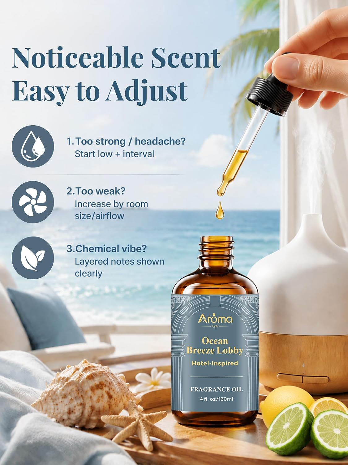 Ocean Breeze Lobby Fragrance Oil, Hotel-Inspired Coastal Resort Scent, Diffuser Oil for Home Diffusers and Crafting - Image 5