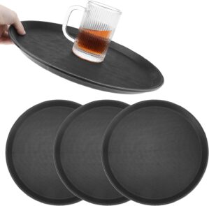 QWORK 14-Inch Round Non-Slip Servin...