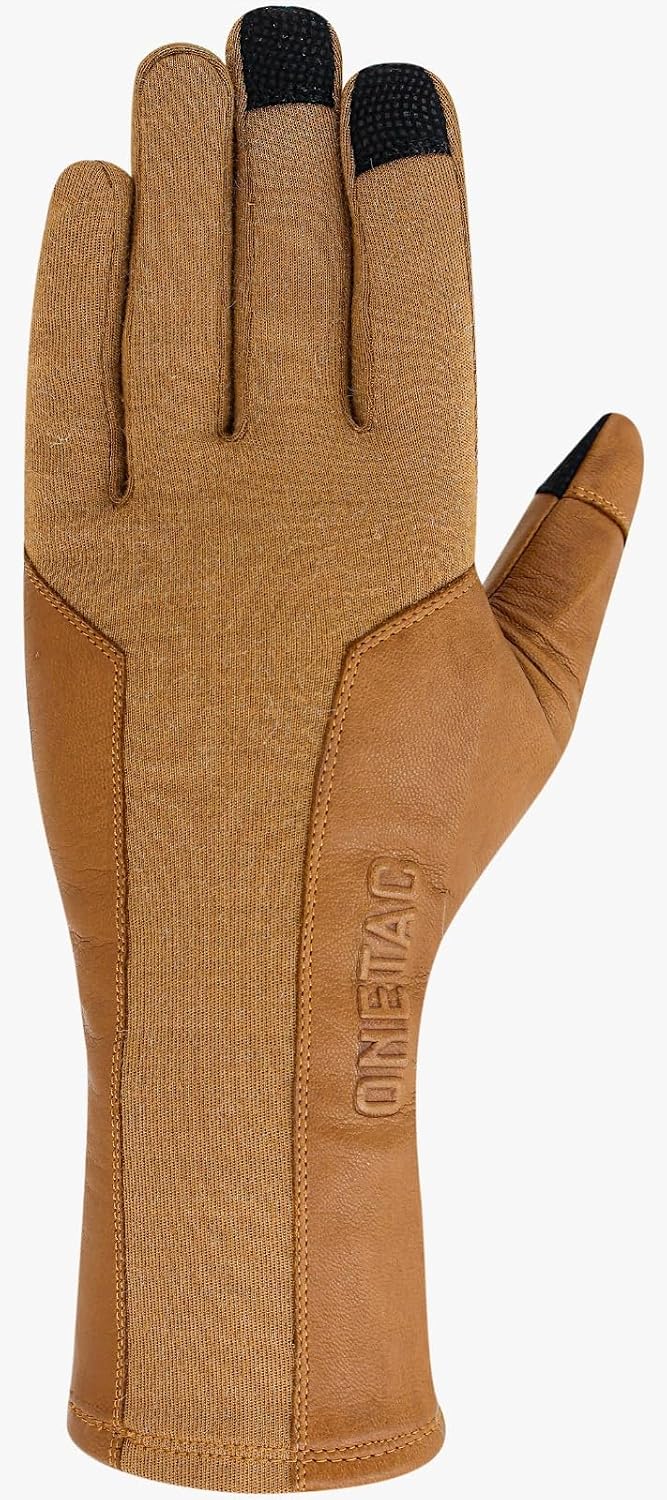 Touch Screen Nomex Pilot Flight Flyers Operator Aviation Duty Work Gloves, Goat Leather Tight FIT Palm - Image 6