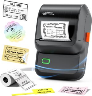 Ponek Label Maker Machine with Tape...