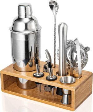 Cocktail Shaker Set, 18/8 Food-Grad...
