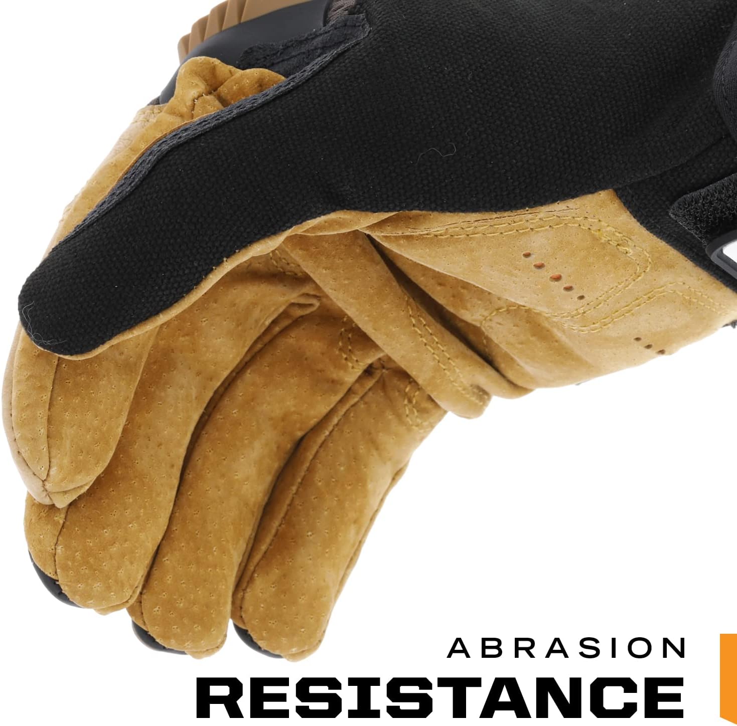 Mechanix Wear M-Pact Leather Gloves - Leather Impact-Resistant Work Gloves for Hand Support - Breathable Design - Shock Absorbing - Machine Washable - Brown/Black - X-Large - Image 2