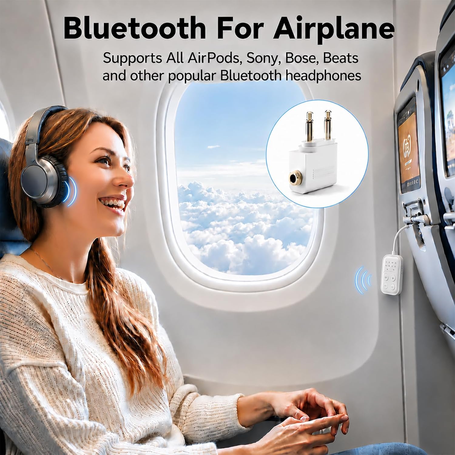 2026 Pro Bluetooth 6.0 Audio Transmitter Receiver | Bluetooth Adapter for TV/Airplane/Gym/Car/Home Stereo to Wireless Headphones,Stable Connection, Clear Sound & Low Latency, Dual Link & 33FT Range - Image 4