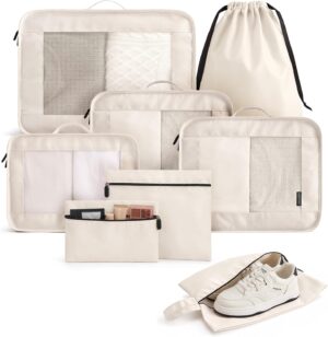 LIGHT FLIGHT 8 Set Packing Cubes fo...