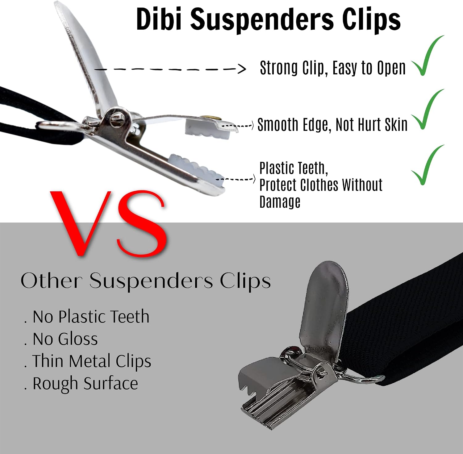 Dibi Suspenders for Men Y-Back Heavy Duty Mens Suspenders Strong Clips Elastic Adjustable Dress Pants Jeans Wedding Formal - Image 6