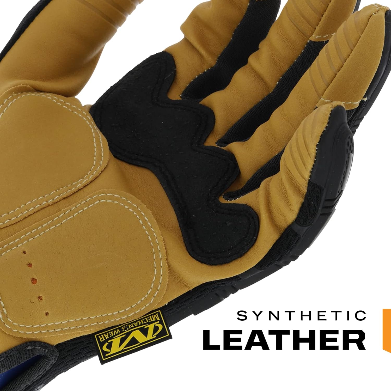 Mechanix Wear Material4x M-Pact Gloves - Abrasion-Resistant Gloves for Hand Safety - Machine Washable - Breathable - Secure Fit - Tear-Resistant - Durable - Brown/Black - Large - Image 2