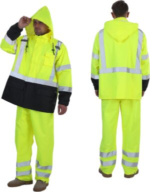 sesafety Hi Vis Rain Jacket, Rain S...