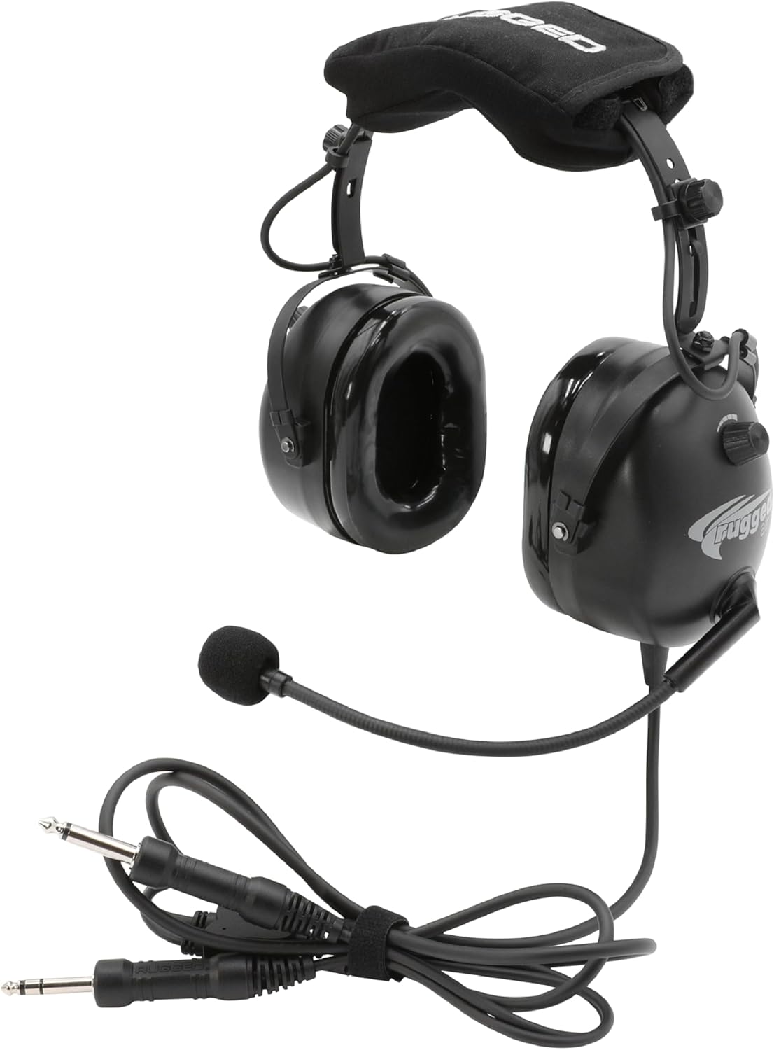 Rugged Radios RA210-BT Bluetooth Aviation Headset for Student Pilots, Flight Schools, Instructors, and Private Pilots – Noise Reduction, Clear Audio, Dual GA Plugs Fixed Wing Aircraft - Image 2