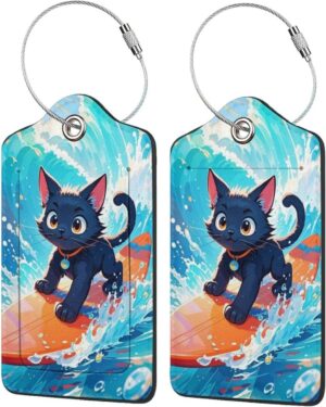 Luggage Tags for Suitcases Cute PU ...