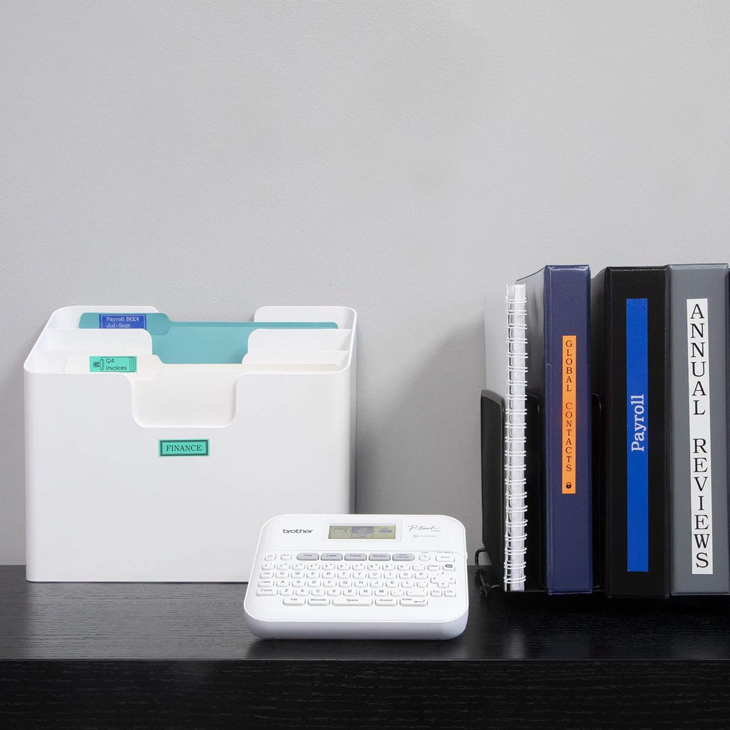 Brother P-Touch PT-D410 Home / Office Advanced Label Maker | Connect via USB to Create and Print on TZe Label Tapes up to ~3/4 inch, White - Image 5