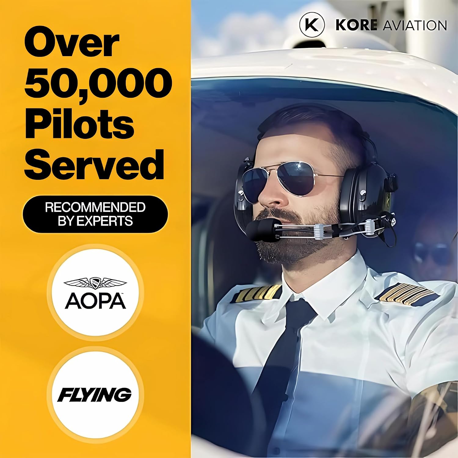 P1 Aviation Pilot Headset for Student Pilots Flight Schools Flight Instructors Features 24 db PNR Rating, Noise Canceling Microphone, Acoustic Foam Ear Cups, AUX Port Input with GA Dual Plugs - Image 6