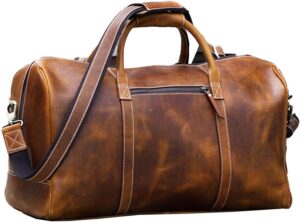 KomalC Leather Duffle Bags for Men ...