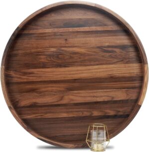 24 Inches Extra Large Round Black W...