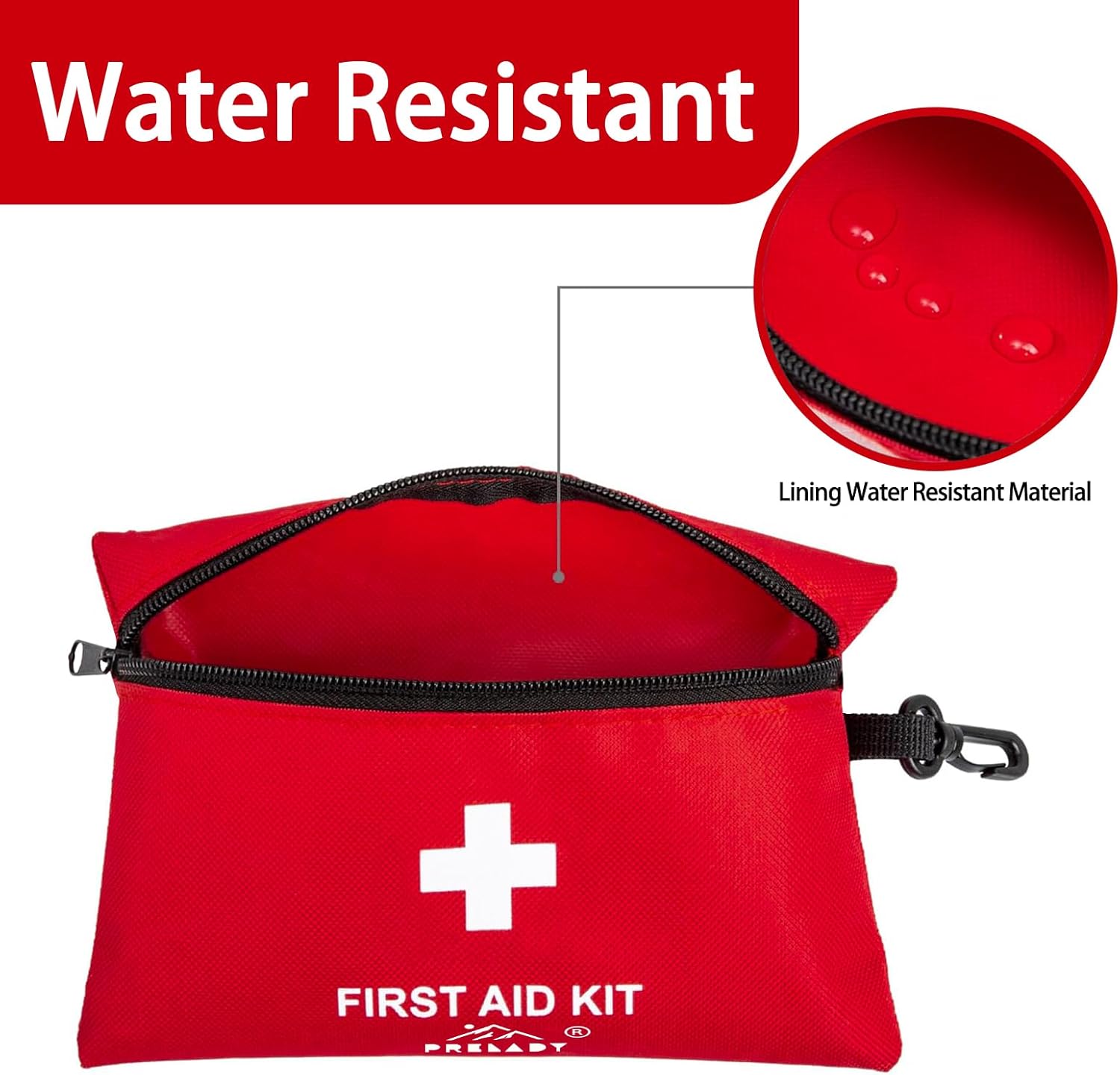 152 Piece Small First Aid Kit, Travel Size First Aid Kit TSA Approved, Mini Forst aid kit for Home, Car, Travel, Camping, Truck, Sports, Office, Hiking Med Kit for Backpack - Image 7