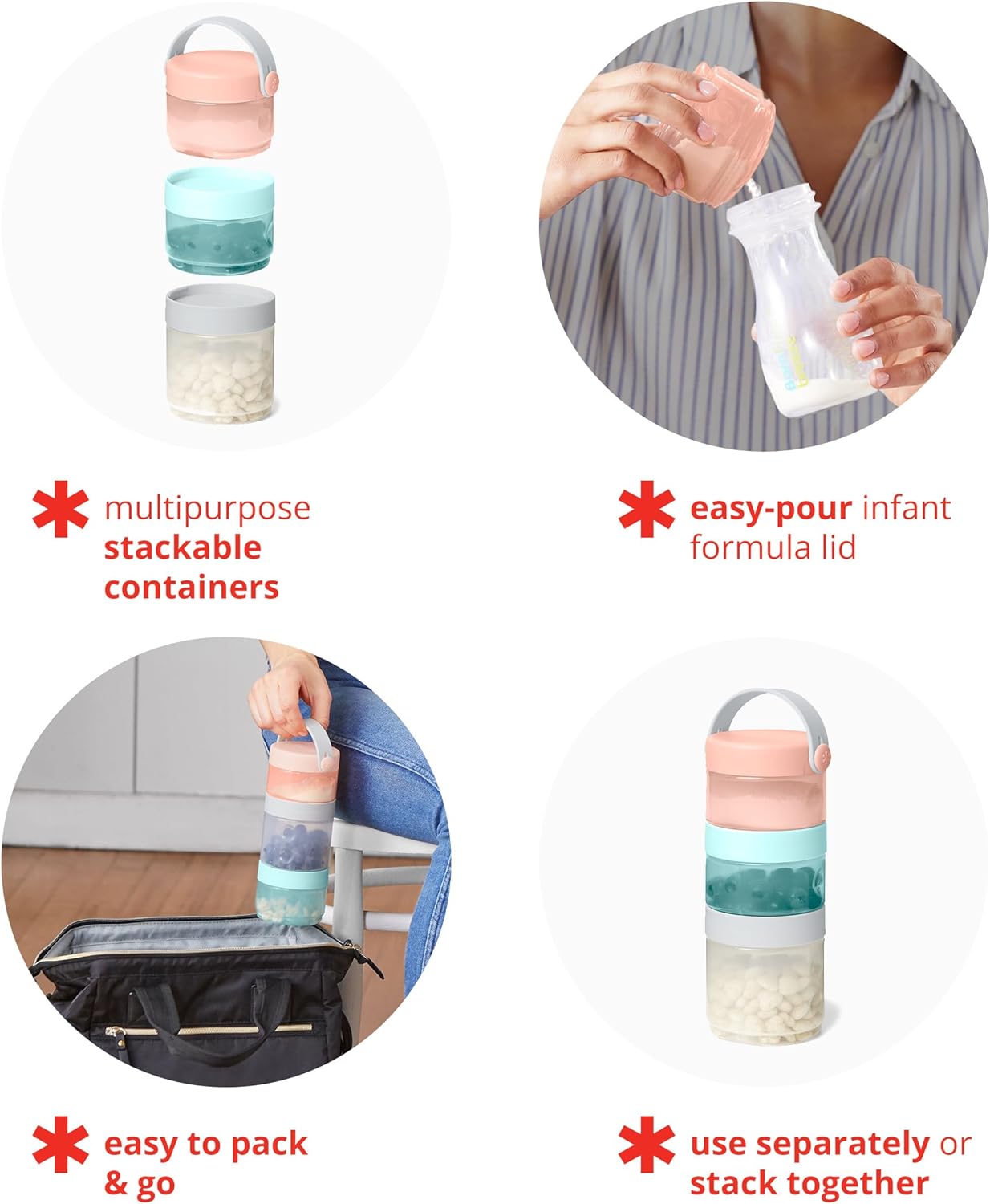 Skip Hop Baby Formula Container, Formula-to-Food - Image 3