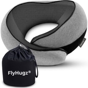 FlyHugz® Neck Travel Pillow Memory...