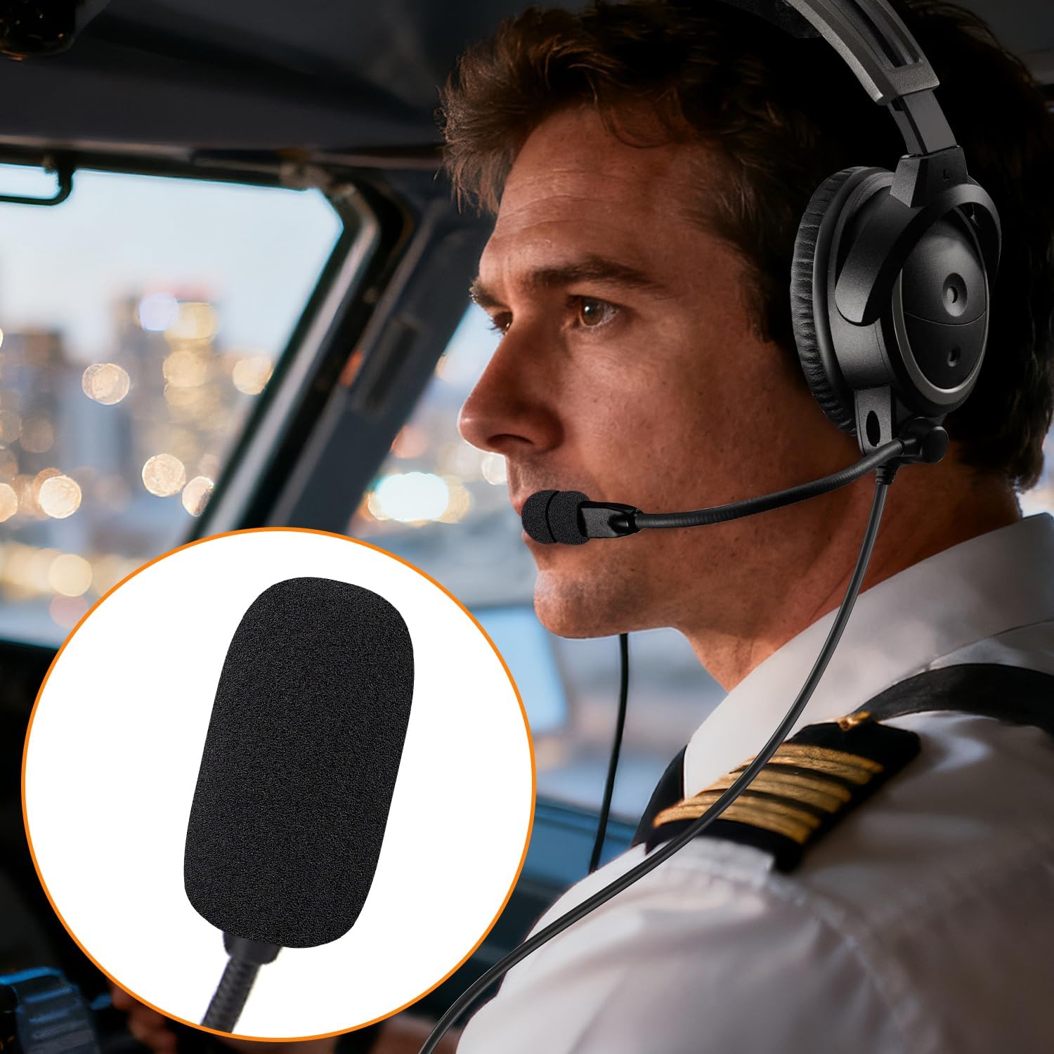 SOULWIT Mic Cover for Bose Aviation (A20/A30/X A10) - Black - Image 6