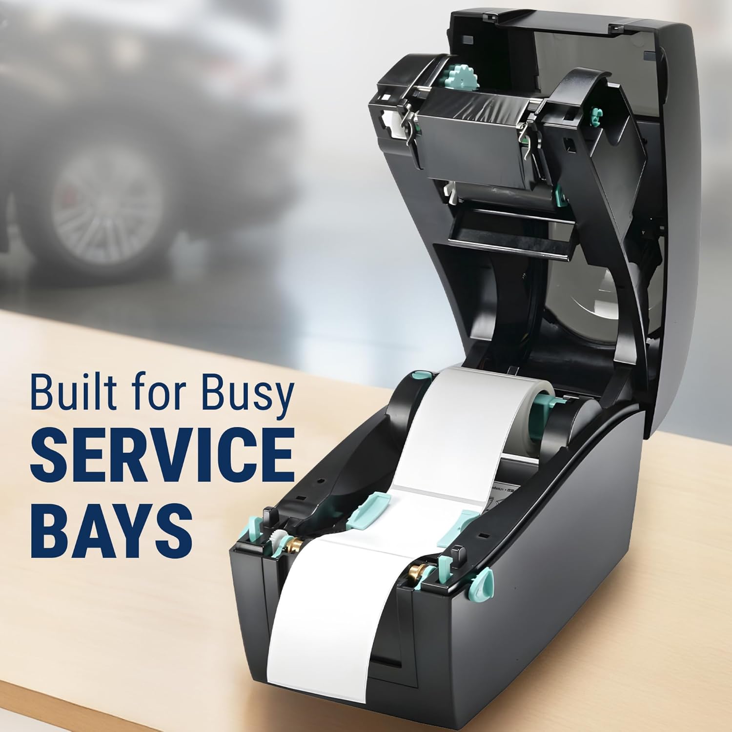 McAuley Labels Oil Change Sticker Printer Machine - Godex RT200i Next Service Reminder Stickers Printer System Set - Fully Programmed Package - Comes with 1000 Custom Oil Labels, Ribbon & Keyboard - Image 4