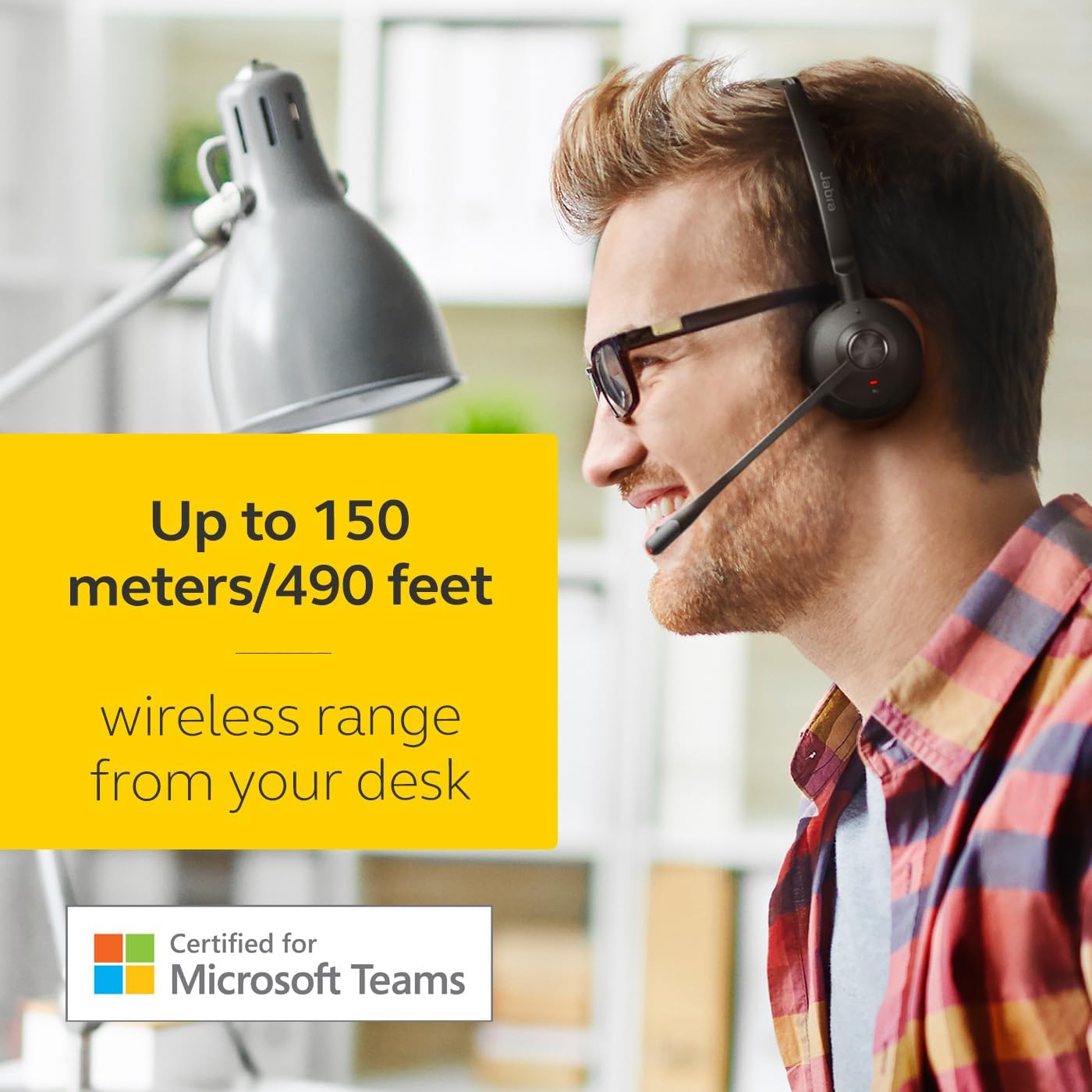 Jabra Engage 65 SE (Second Edition) Wireless Headset, Single-Ear – Telephone Headset with Industry-Leading Wireless Performance, Advanced Noise-Cancelling Microphone, All Day Battery Life - Black - Image 3