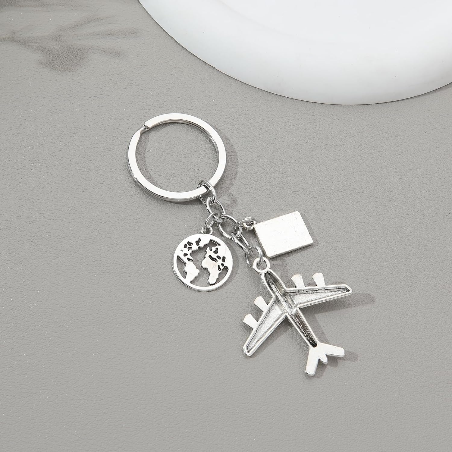PHAETON 20PCS Earth Airplane Keychains Pilot Aviator Key Chains Journey Aircraft Airplane Pendant Travel Keyring Friendship Jewelry Diy Handmade Freedom Gift For Traveler - Image 7