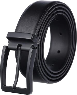 Men’s Dress Belt Black Leathe...