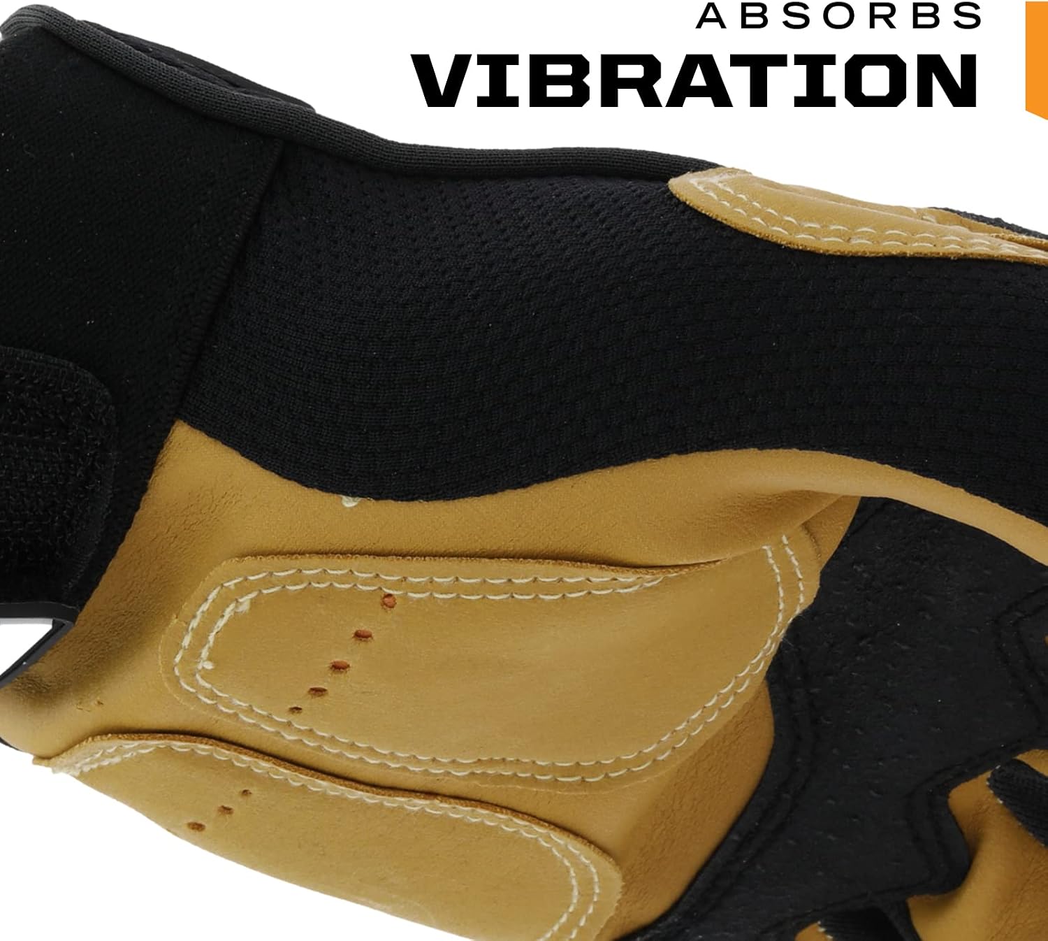 Mechanix Wear Material4x M-Pact Gloves - Abrasion-Resistant Gloves for Hand Safety - Machine Washable - Breathable - Secure Fit - Tear-Resistant - Durable - Brown/Black - Large - Image 4