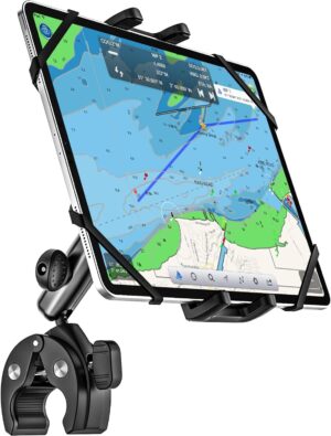 Boat Helm Tablet Mount, Marine Rail...