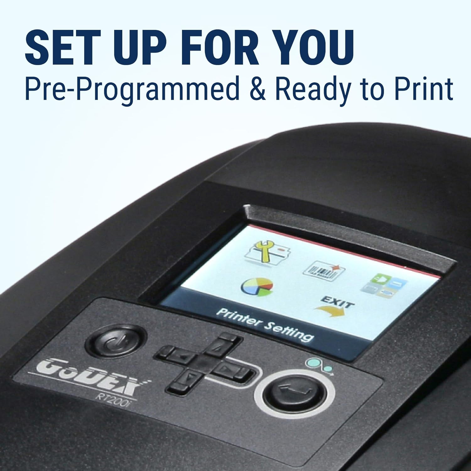 McAuley Labels Oil Change Sticker Printer Machine - Godex RT200i Next Service Reminder Stickers Printer System Set - Fully Programmed Package - Comes with 1000 Custom Oil Labels, Ribbon & Keyboard - Image 3