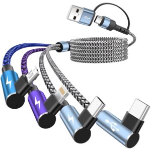 90 Degree Phone Charger, 4 in 2 Mul...