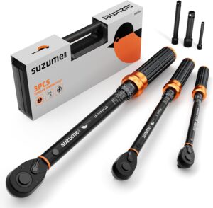 SUZUME 3PCS Torque Wrench Set 72 Te...