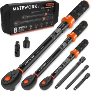 Upgraded Torque Wrench Set 8PCS, 1/...