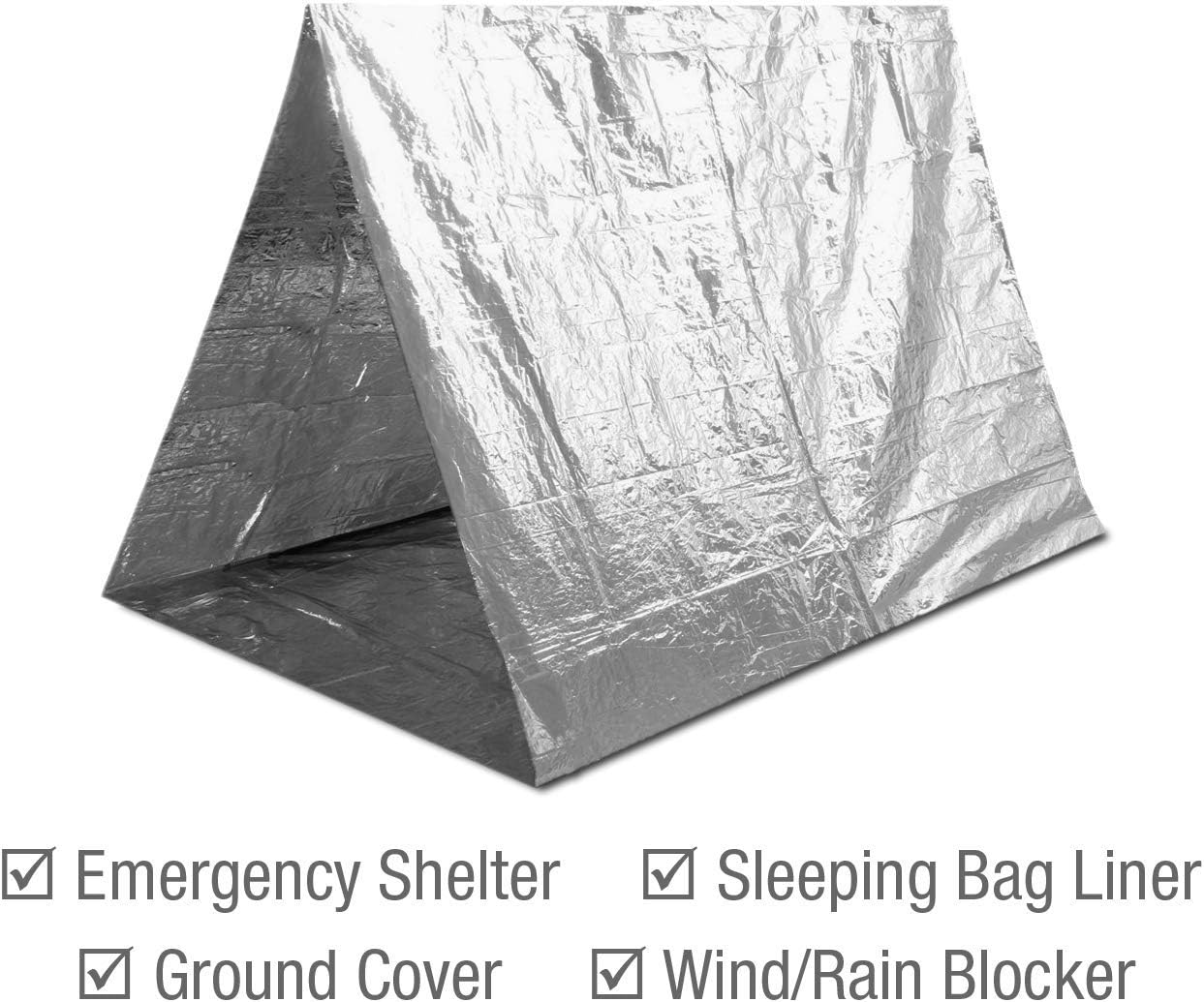 Swiss Safe 4 Pack Mylar Emergency Blankets for Survival - Compact & Insulated for Cold Weather - Designed for NASA, Outdoor, Running, Camping, Survival, First Aid Car Kit - Silver, 4 Pack - Image 4