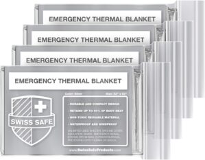 Swiss Safe 4 Pack Mylar Emergency B...