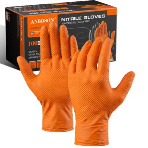 ANBOSON 10mil Nitrile-Gloves Dispos...