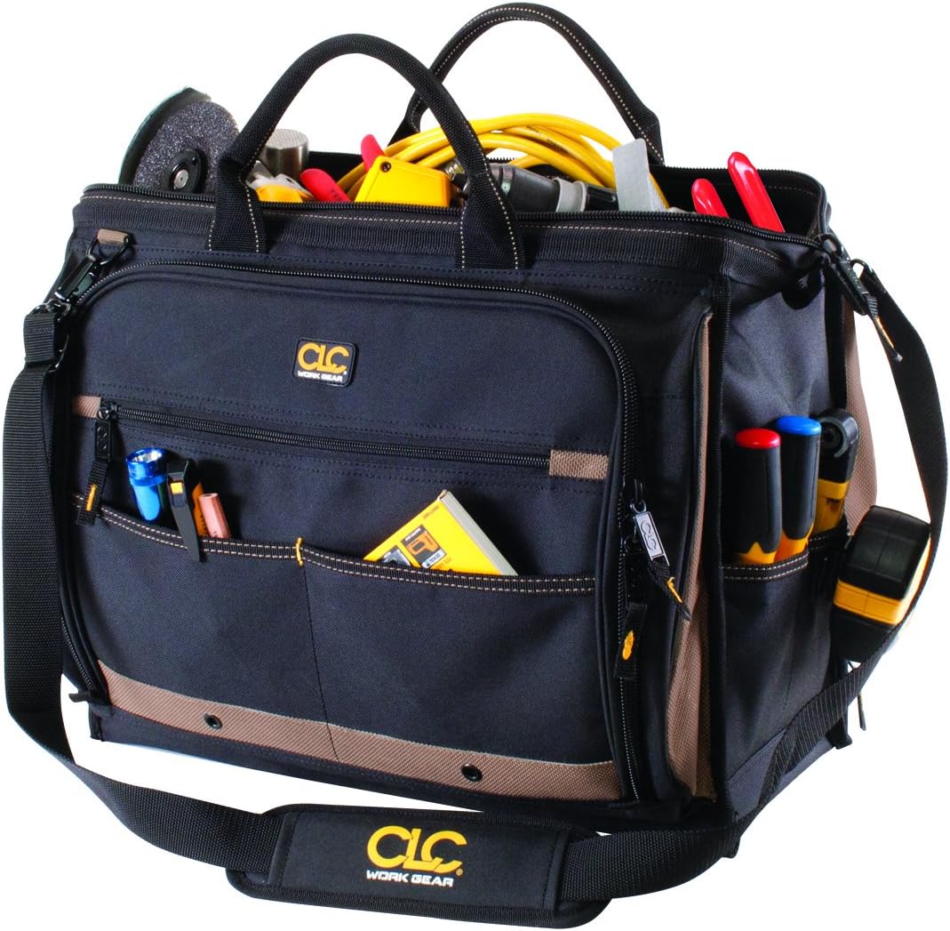 Custom Leathercraft1539 Multi-Compartment 50 Pocket Tool Bag - Image 5