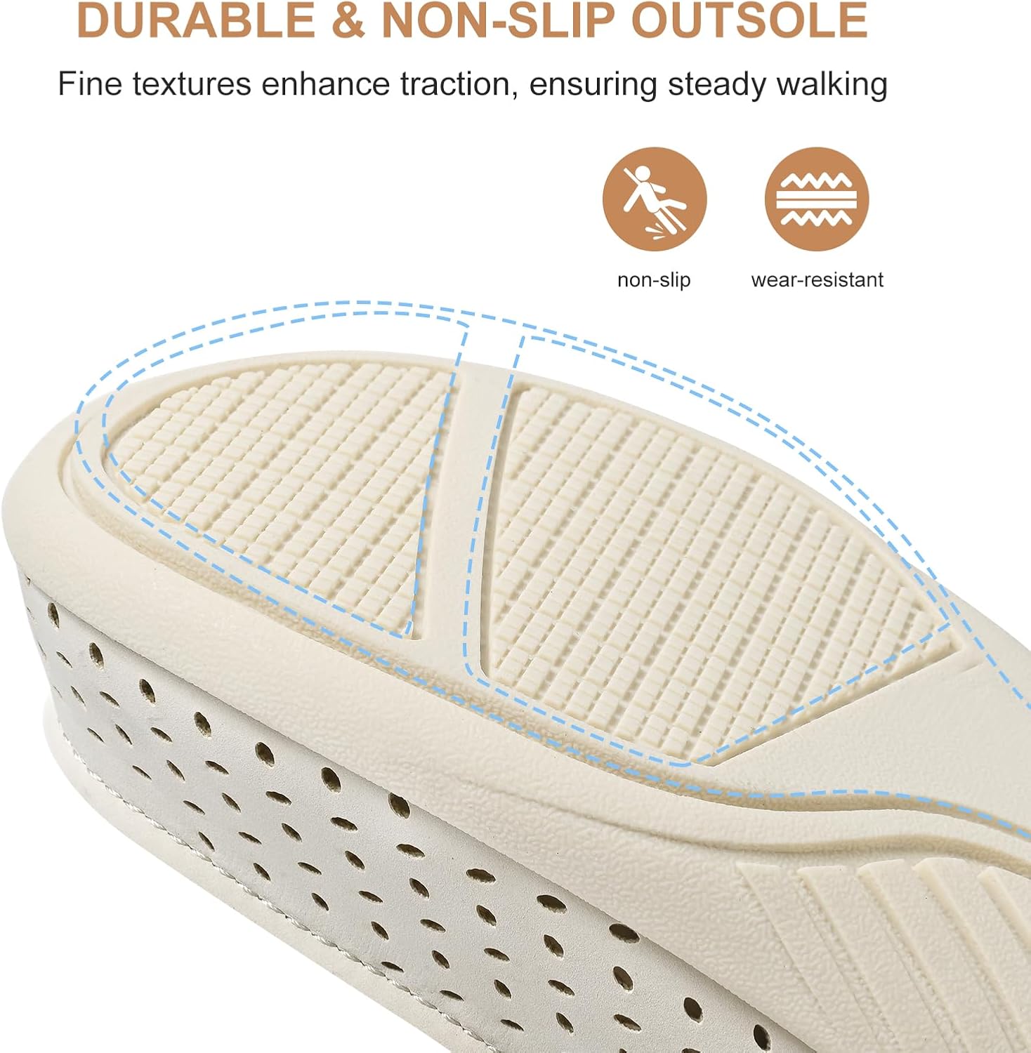 Womens Slip On Shoes, Casual Breathable Boat Loafers with Arch Support | Comfortable Orthopedic Shoes for Plantar Fasciitis, Perforated Hollow Rounded Toe Box, Ideal for Walking, Travel, Shopping - Image 5