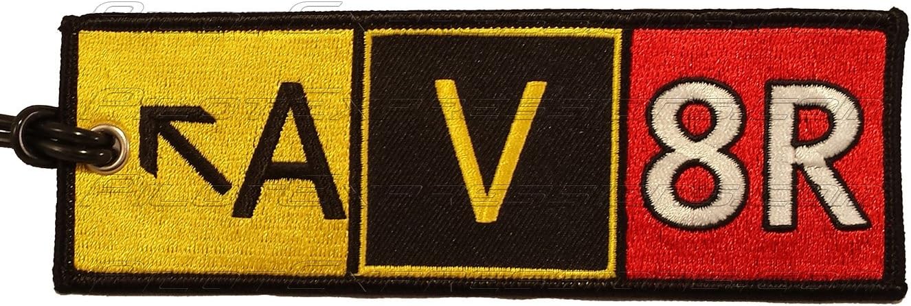 AV8R Taxiway Sign Embroidered Luggage Tag - Image 3