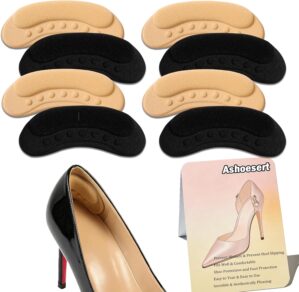 Ashoesert 4 Pairs 4D Heel Grips Cus...